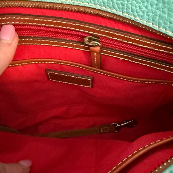 Dooney & Bourke Vintage Pebble Leather in Tiffany Blue Handbag purse - Picture 11 of 15